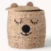 Cesta portaoggetti per bambini con coperchio Bear