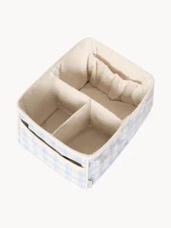 Cesto portaoggetti in cotone azzurro Sky Blue