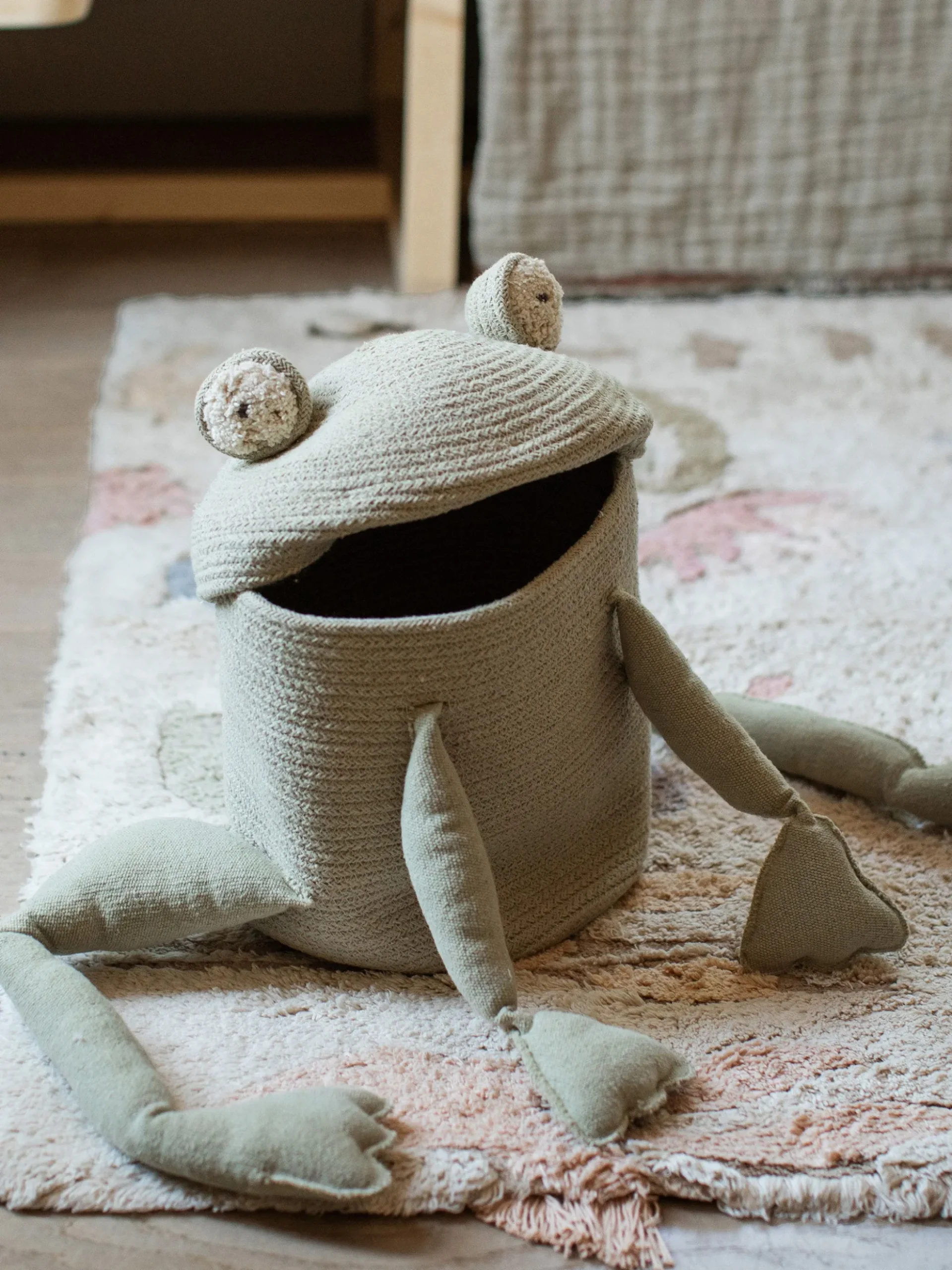 Cesto portaoggetti per bambini fatto a mano Fred