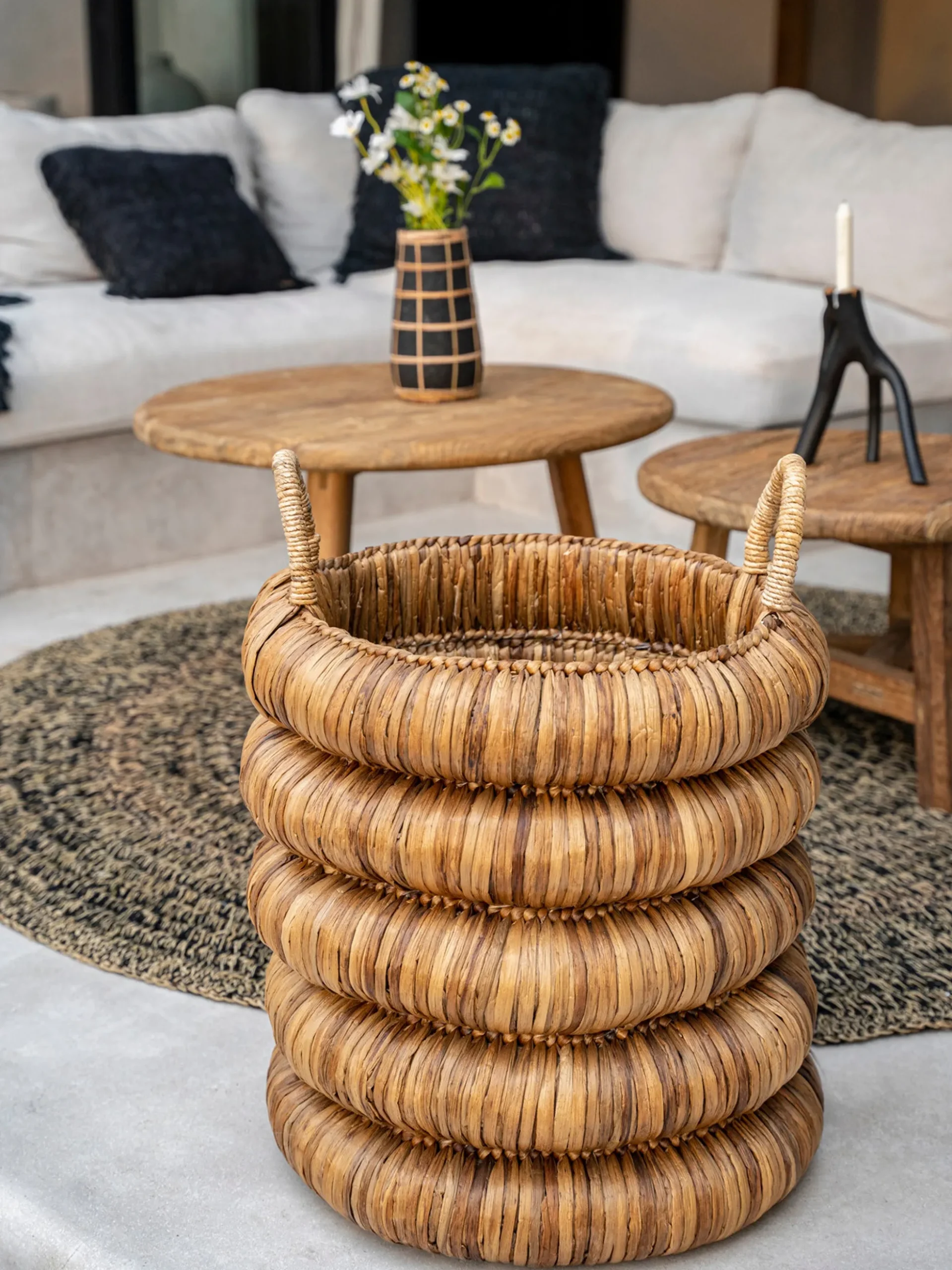 Cesto in giacinto d'acqua Chunky