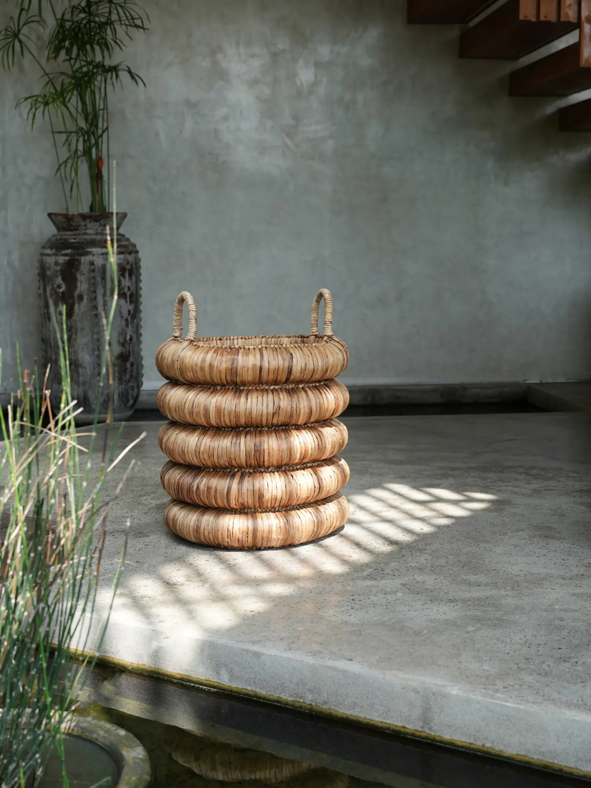 Cesto in giacinto d'acqua Chunky