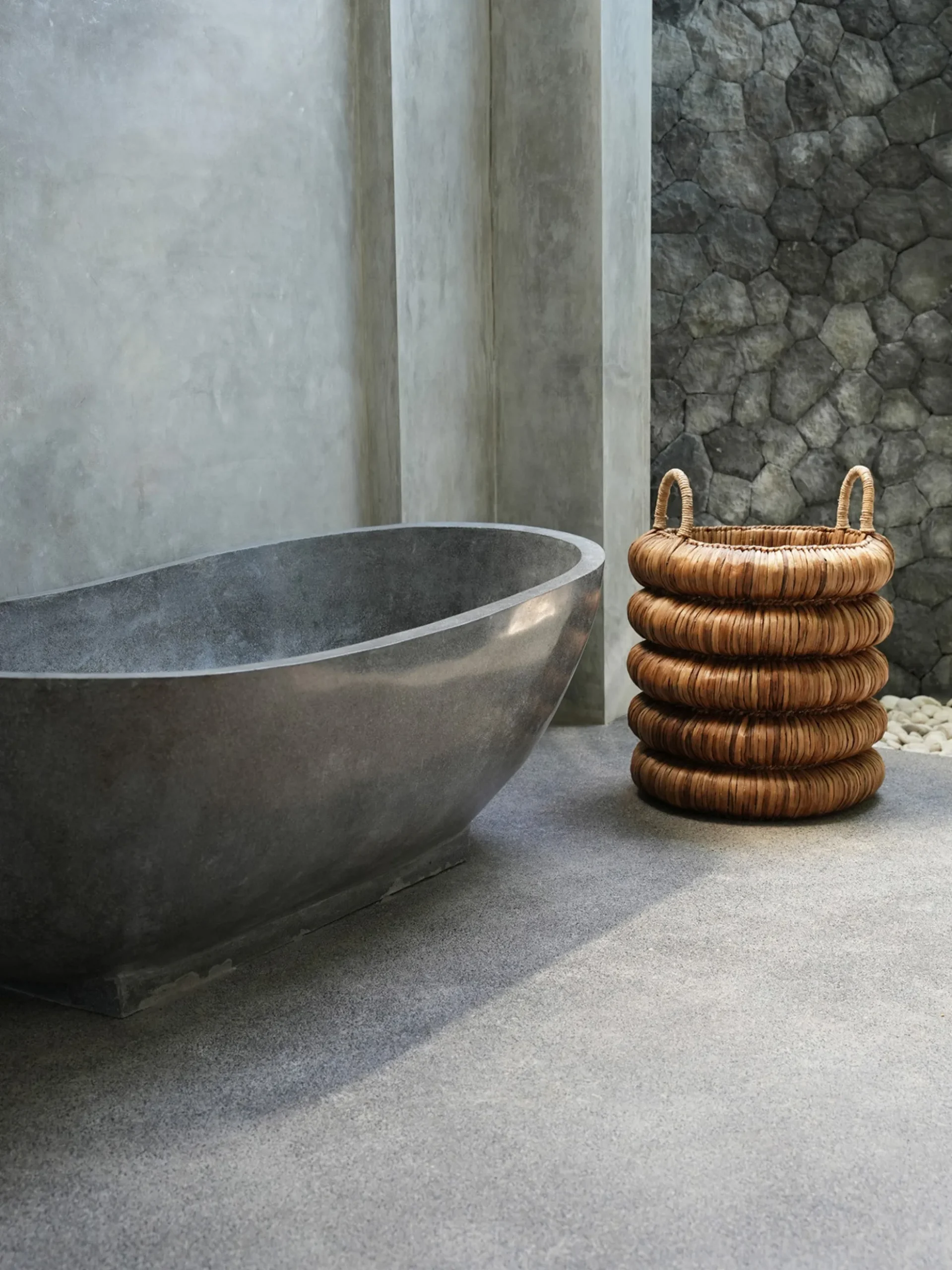 Cesto in giacinto d'acqua Chunky