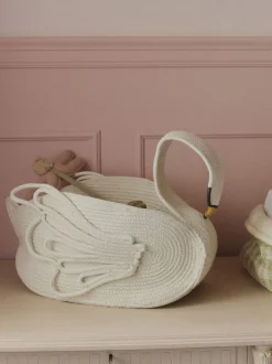 Cesto portaoggetti per bambini fatto a mano Swan Lake