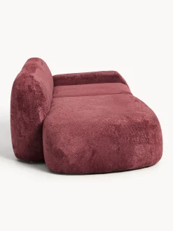 Chaise longue componibile 3 posti in teddy bouclé Wolke