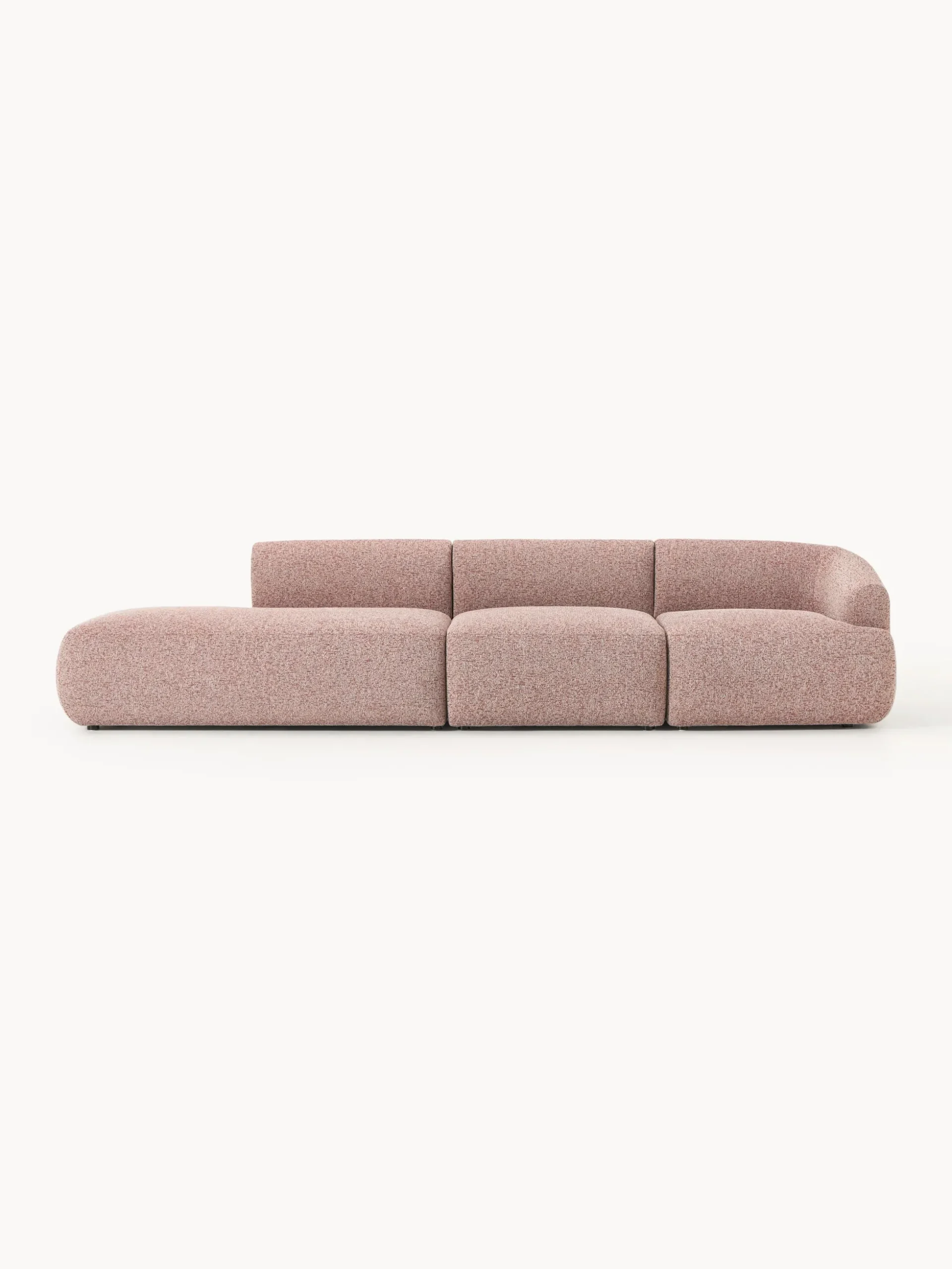 Chaise longue componibile 2 posti in bouclé Sofia