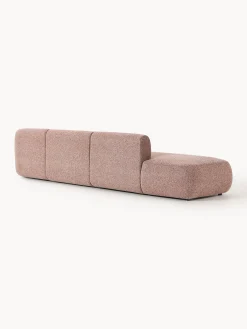Chaise longue componibile 2 posti in bouclé Sofia