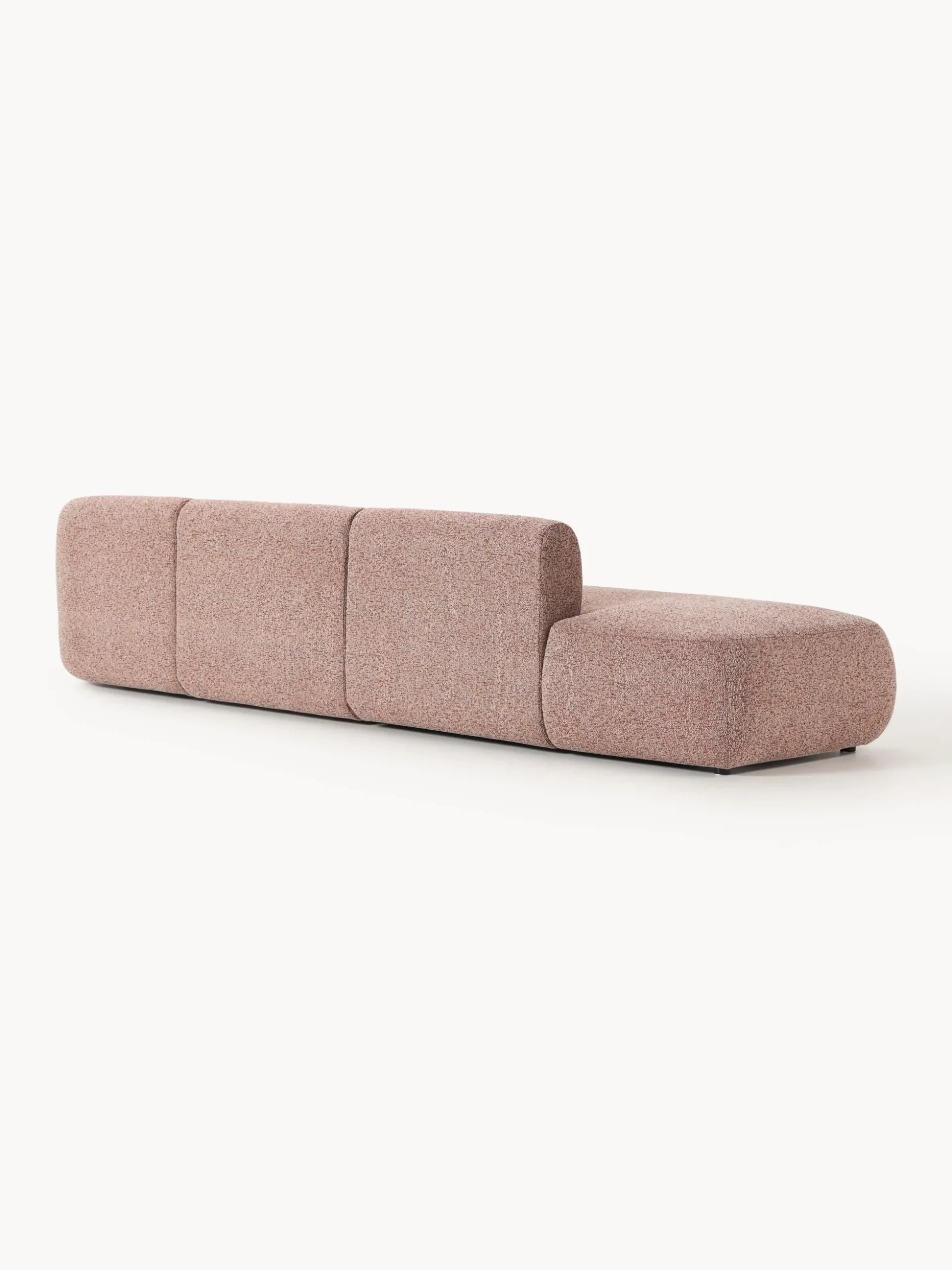 Chaise longue componibile 2 posti in bouclé Sofia