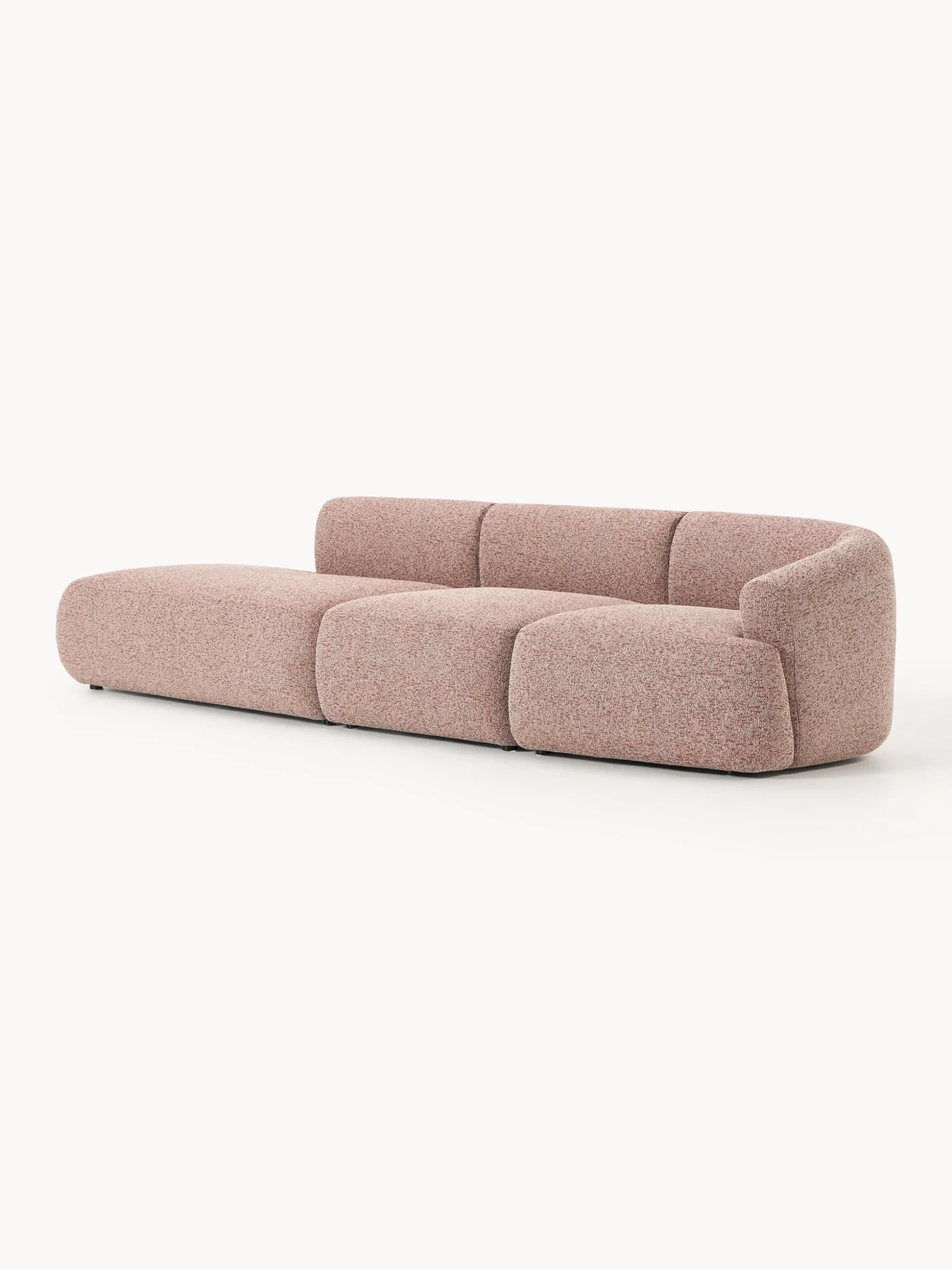 Chaise longue componibile 2 posti in bouclé Sofia
