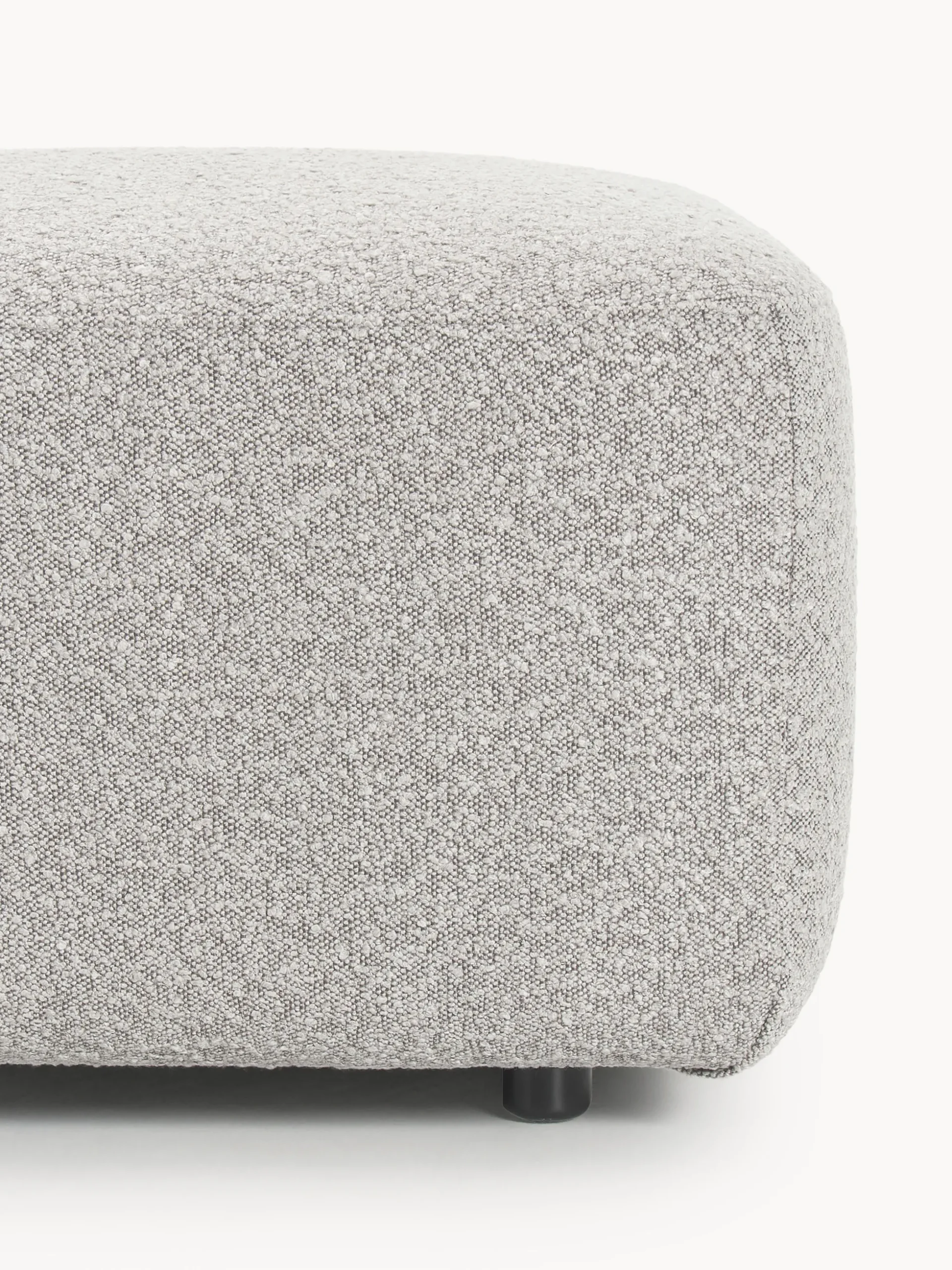 Chaise longue componibile in bouclé Anton
