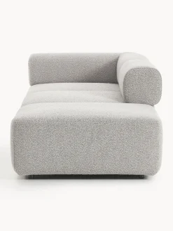 Chaise longue componibile in bouclé Anton