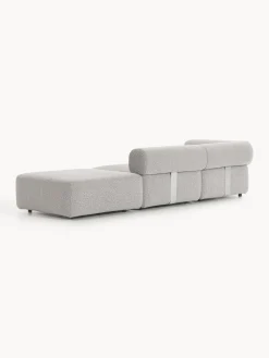 Chaise longue componibile in bouclé Anton