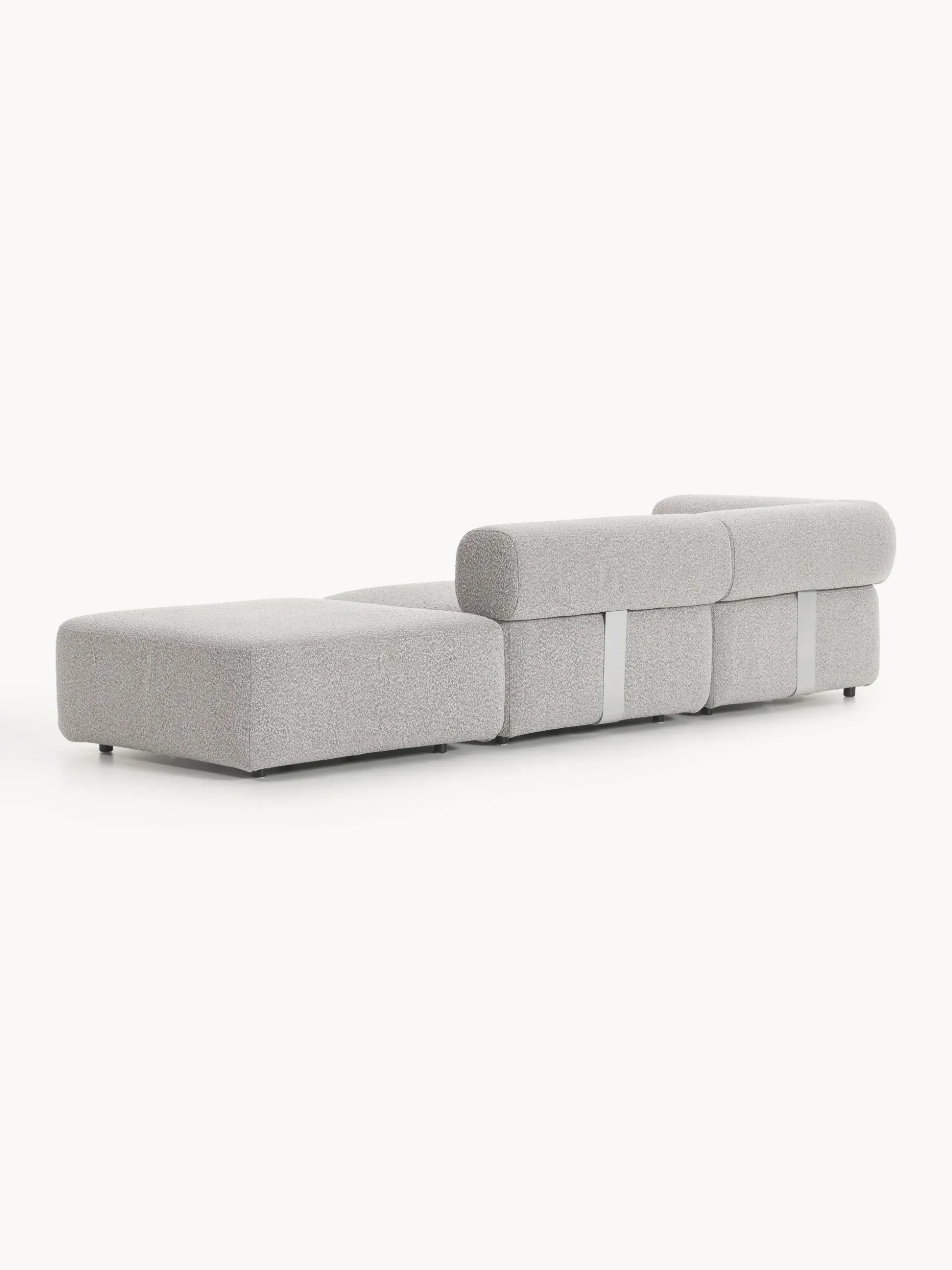 Chaise longue componibile in bouclé Anton