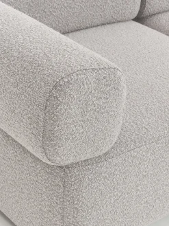 Chaise longue componibile in bouclé Anton