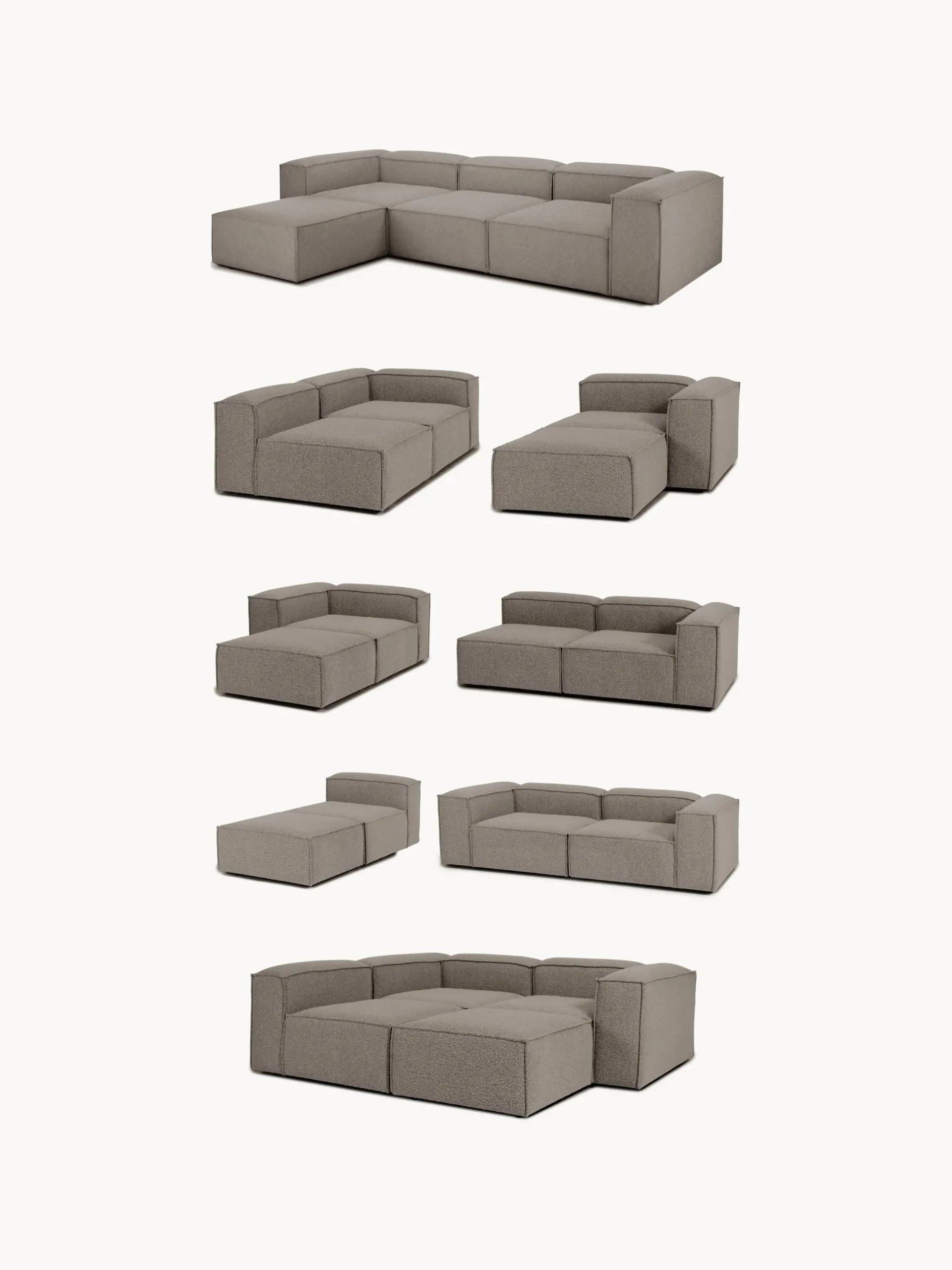 Chaise longue componibile Lennon