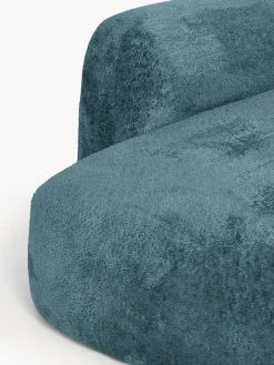 Chaise longue componibile 3 posti in teddy bouclé Wolke