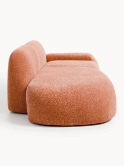Chaise longue componibile 3 posti in teddy Wolke