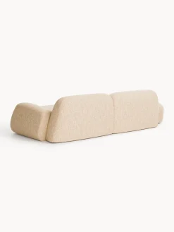 Chaise longue componibile 3 posti in bouclé Wolke