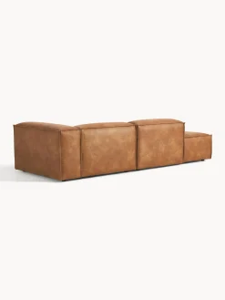 Chaise longue componibile in pelle Lennon
