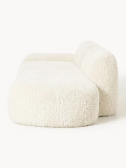 Chaise longue componibile 3 posti in teddy Wolke