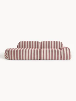 Chaise longue componibile 3 posti a righe Wolke