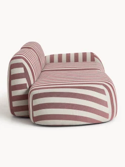 Chaise longue componibile 3 posti a righe Wolke