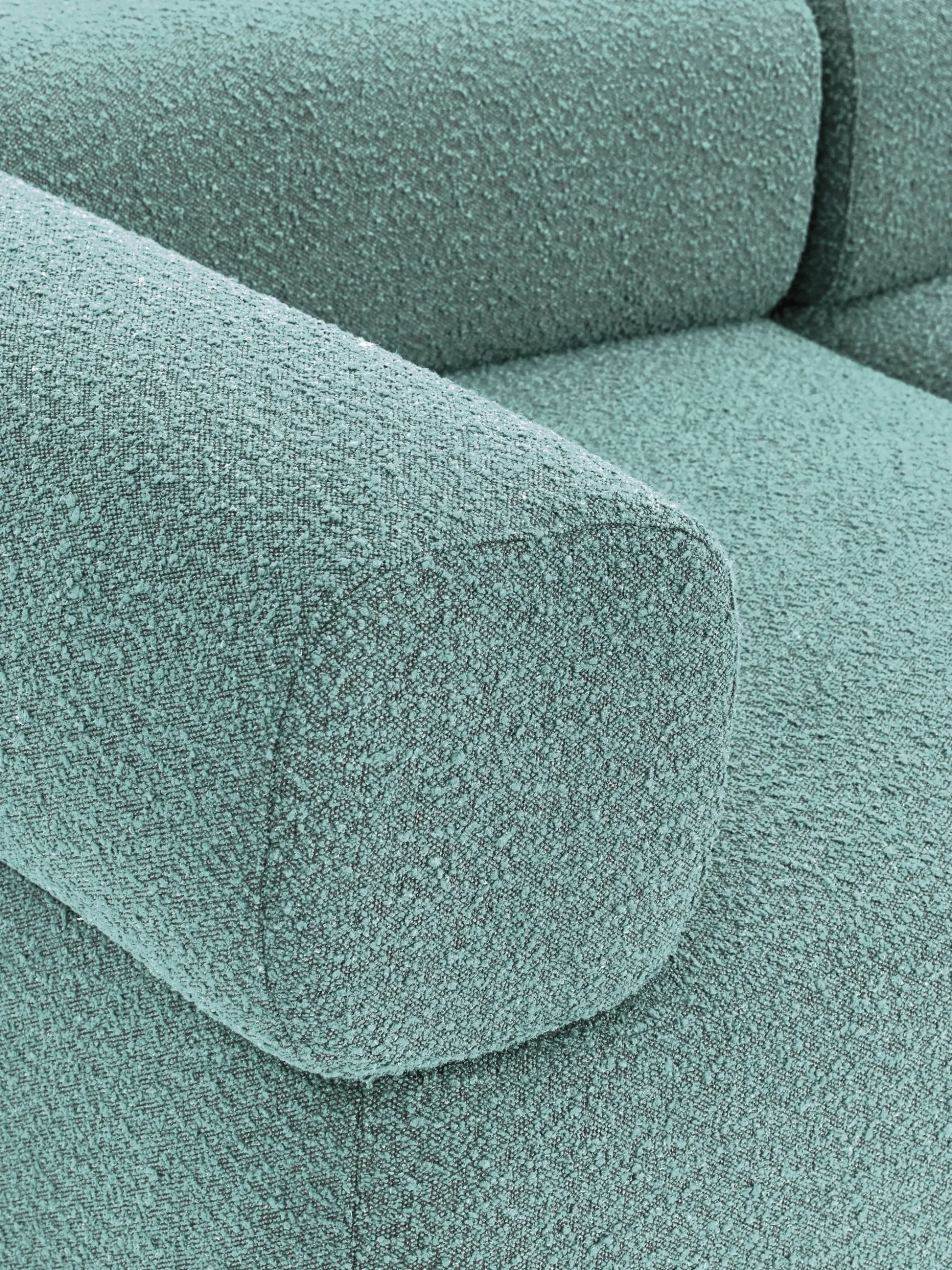 Chaise longue componibile in bouclé Anton
