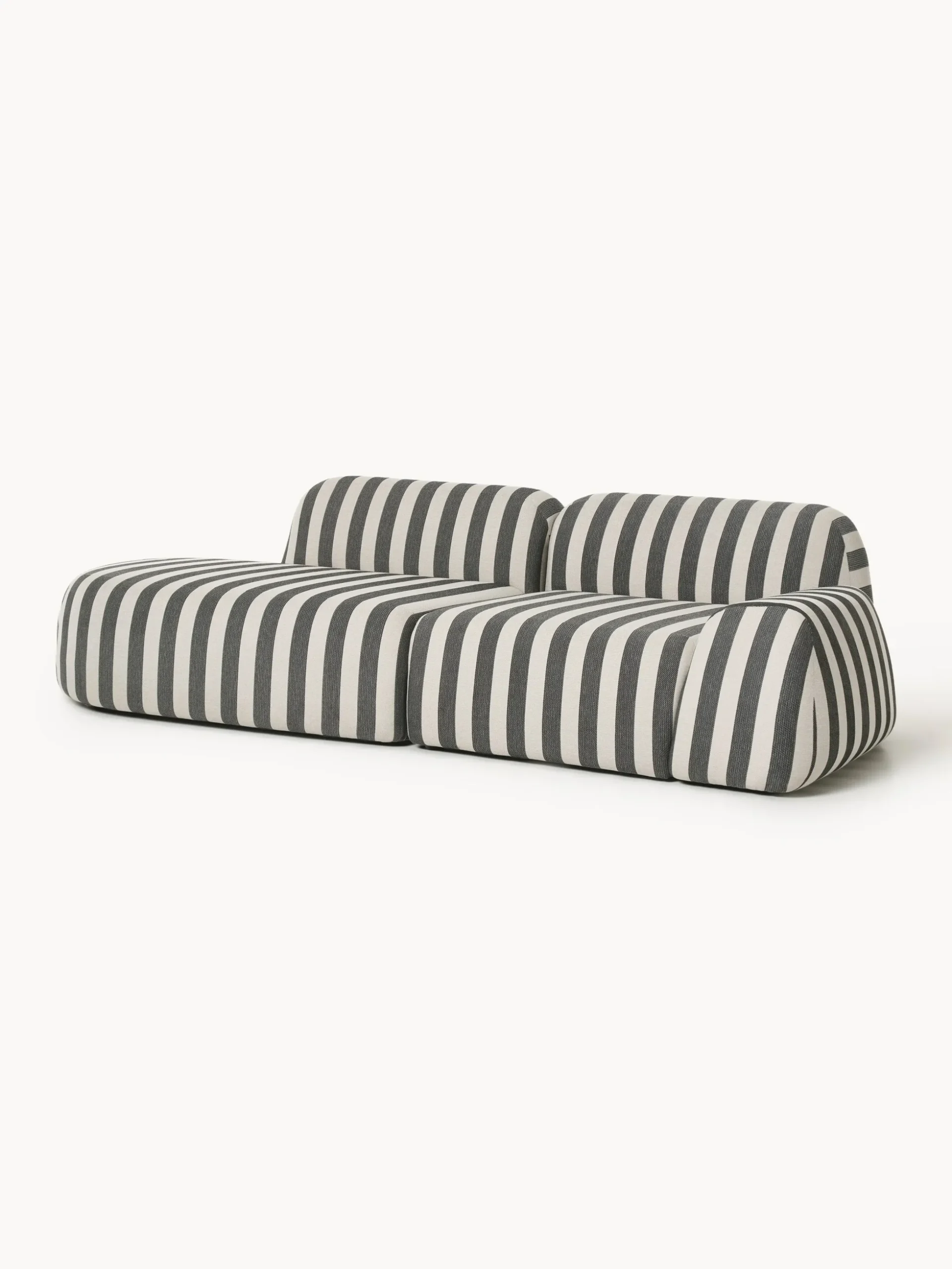 Chaise longue componibile a righe Wolke