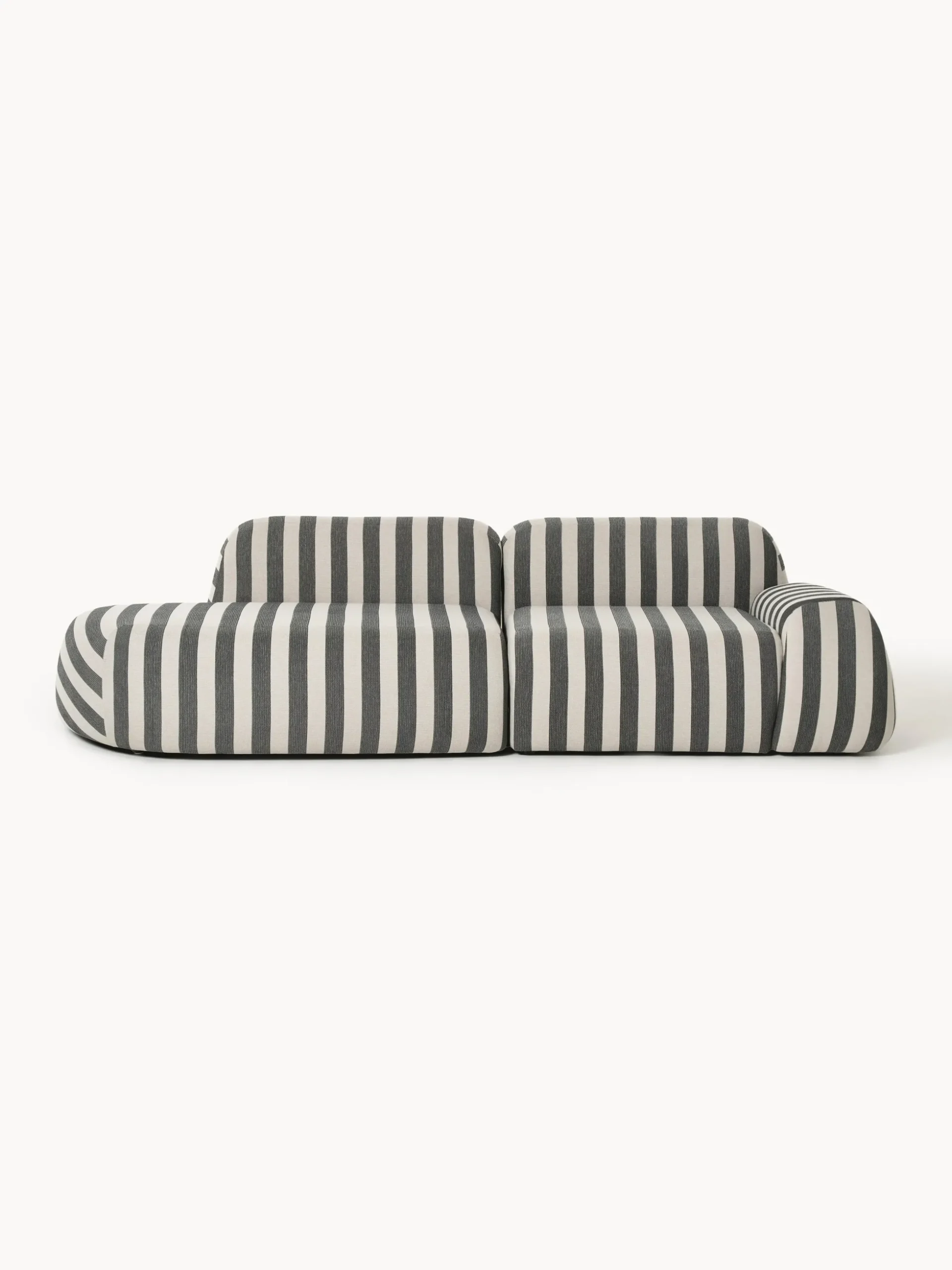 Chaise longue componibile a righe Wolke