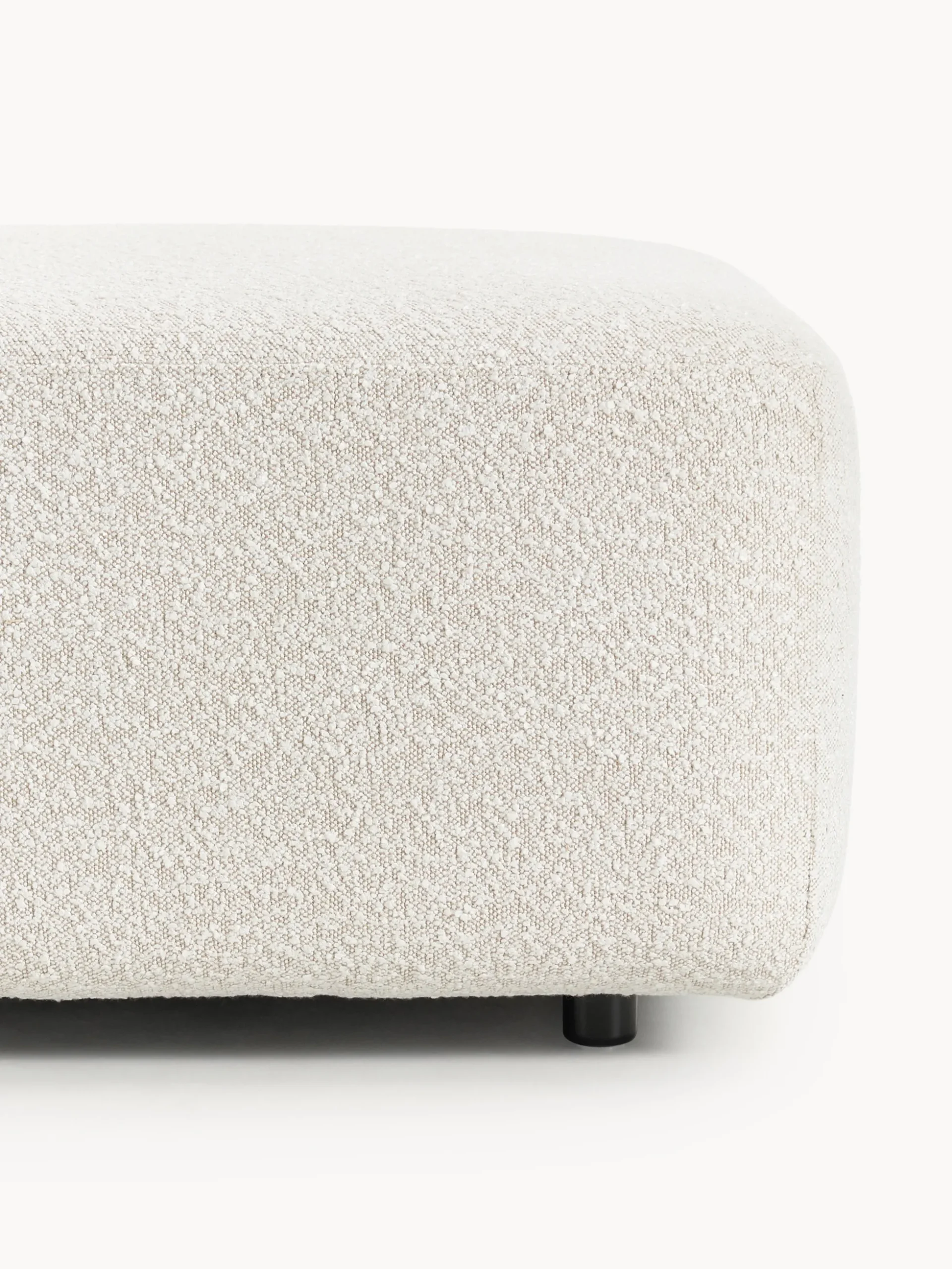 Chaise longue componibile in bouclé Anton