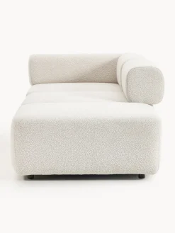 Chaise longue componibile in bouclé Anton