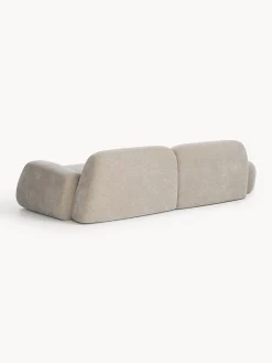 Chaise longue componibile 3 posti in teddy Wolke