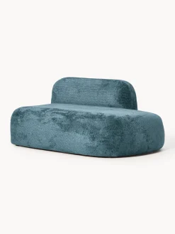 Chaise longue in teddy bouclé Wolke