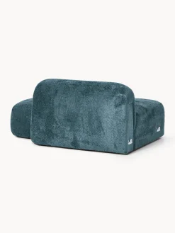 Chaise longue in teddy bouclé Wolke