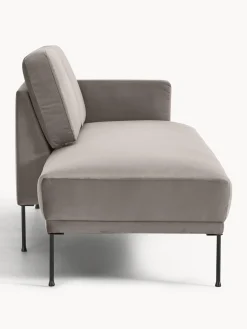 Chaise longue in velluto Fluente