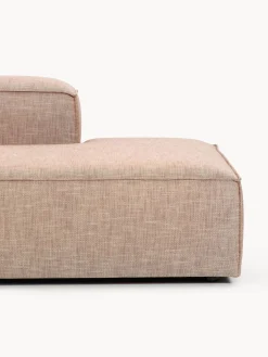 Chaise longue XL componibile in misto lino Lennon