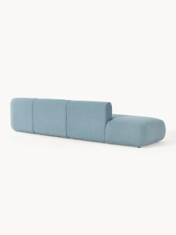 Chaise longue XL componibile in bouclé Sofia