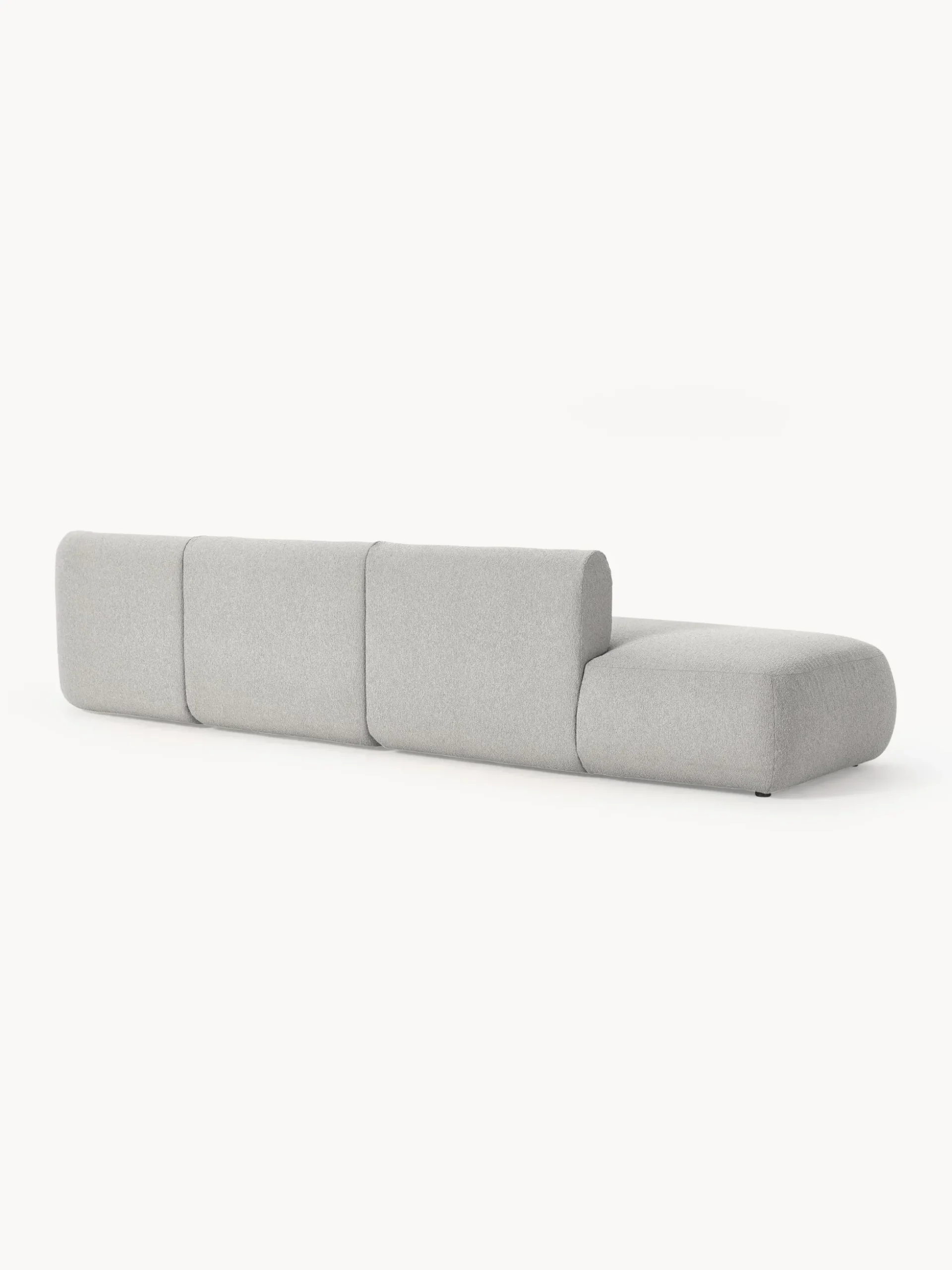 Chaise longue XL componibile in bouclé Sofia