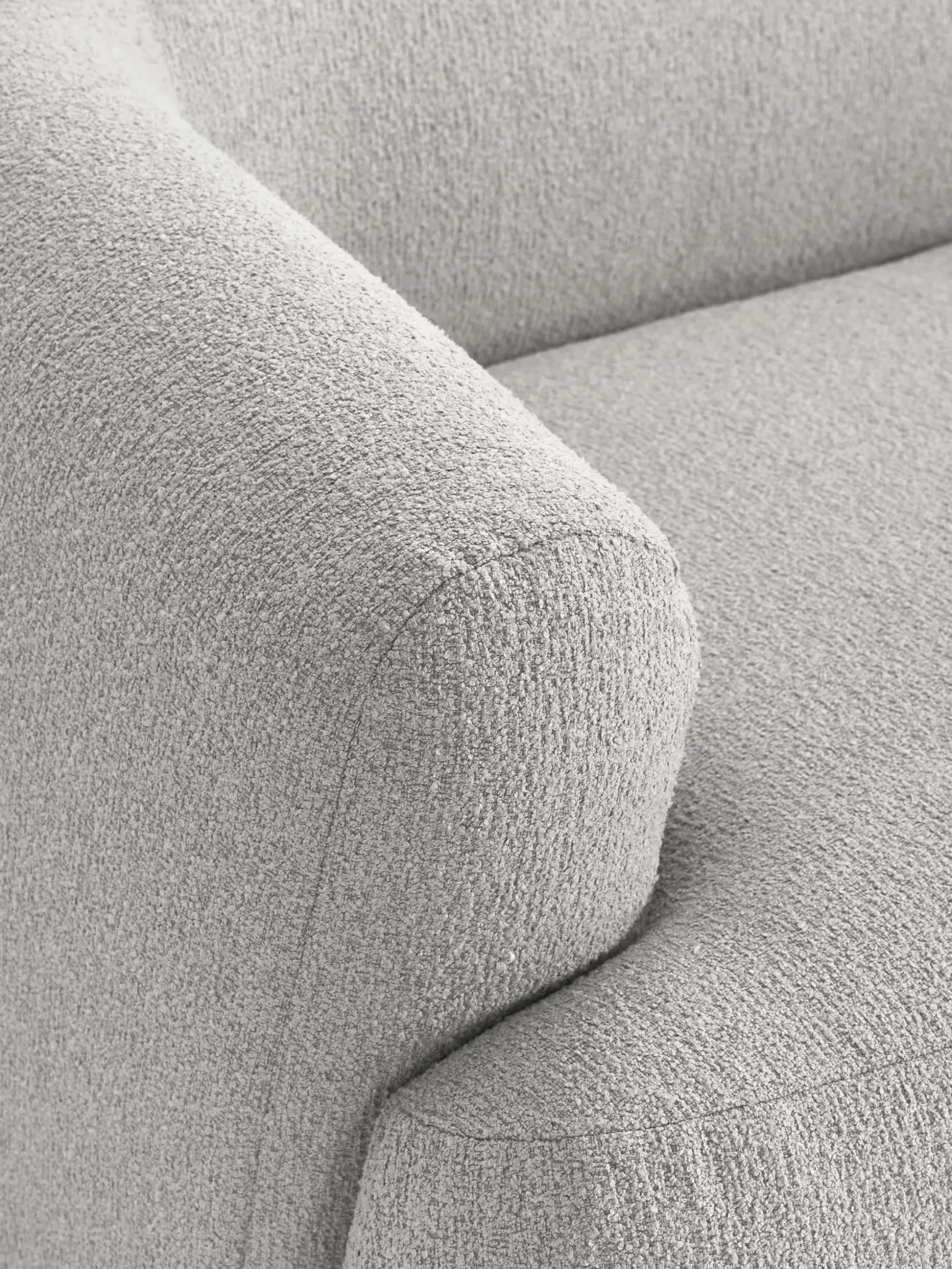 Chaise longue XL componibile in bouclé Sofia