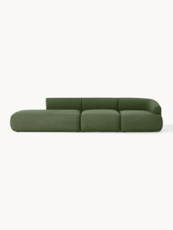 Chaise longue XL componibile in bouclé Sofia