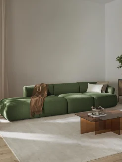 Chaise longue XL componibile in bouclé Sofia