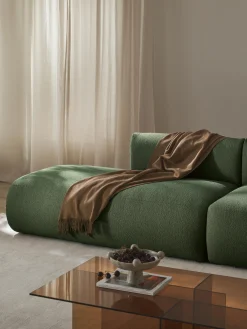 Chaise longue XL componibile in bouclé Sofia
