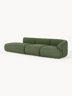 Chaise longue XL componibile in bouclé Sofia