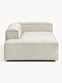 Chaise lounge componibile in velluto a coste Lennon