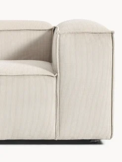 Chaise lounge componibile in velluto a coste Lennon