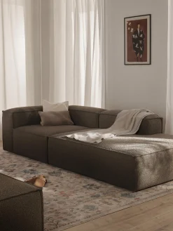 Chaise lounge componibile in bouclé Lennon