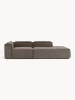 Chaise lounge componibile in bouclé Lennon
