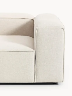 Chaise lounge componibile in misto lino Lennon