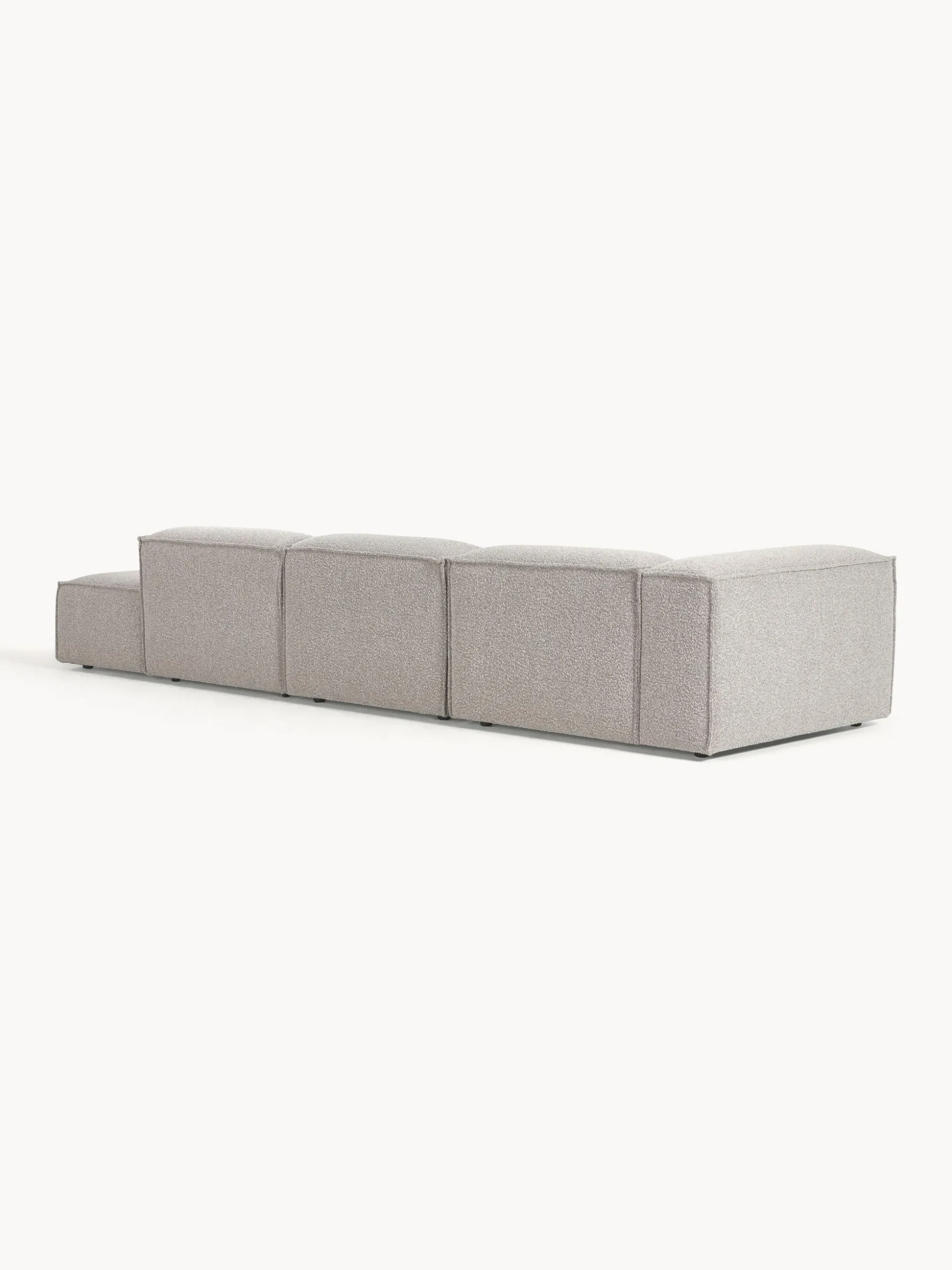 Chaise lounge componibile XL in bouclé Lennon