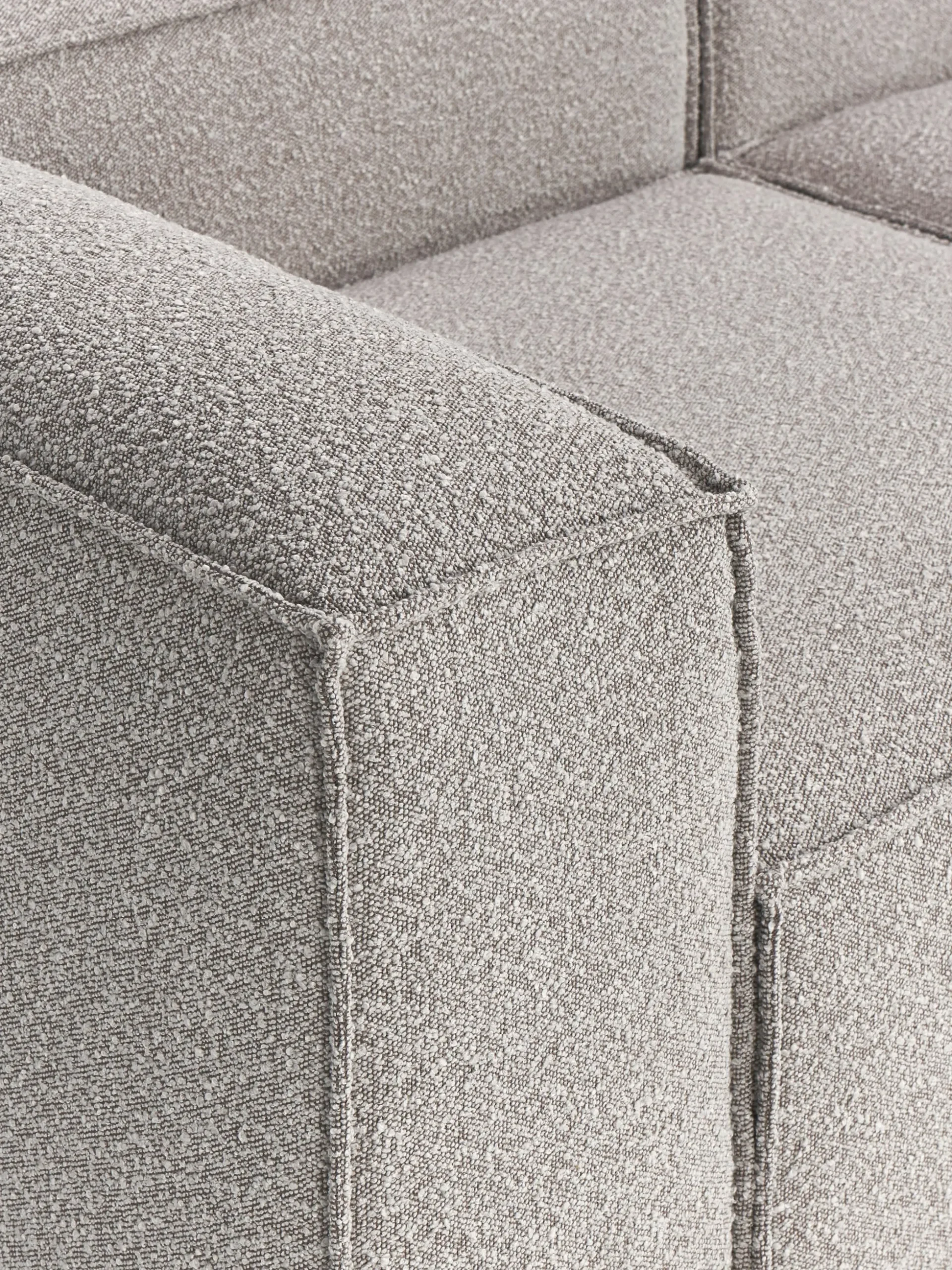 Chaise lounge componibile XL in bouclé Lennon