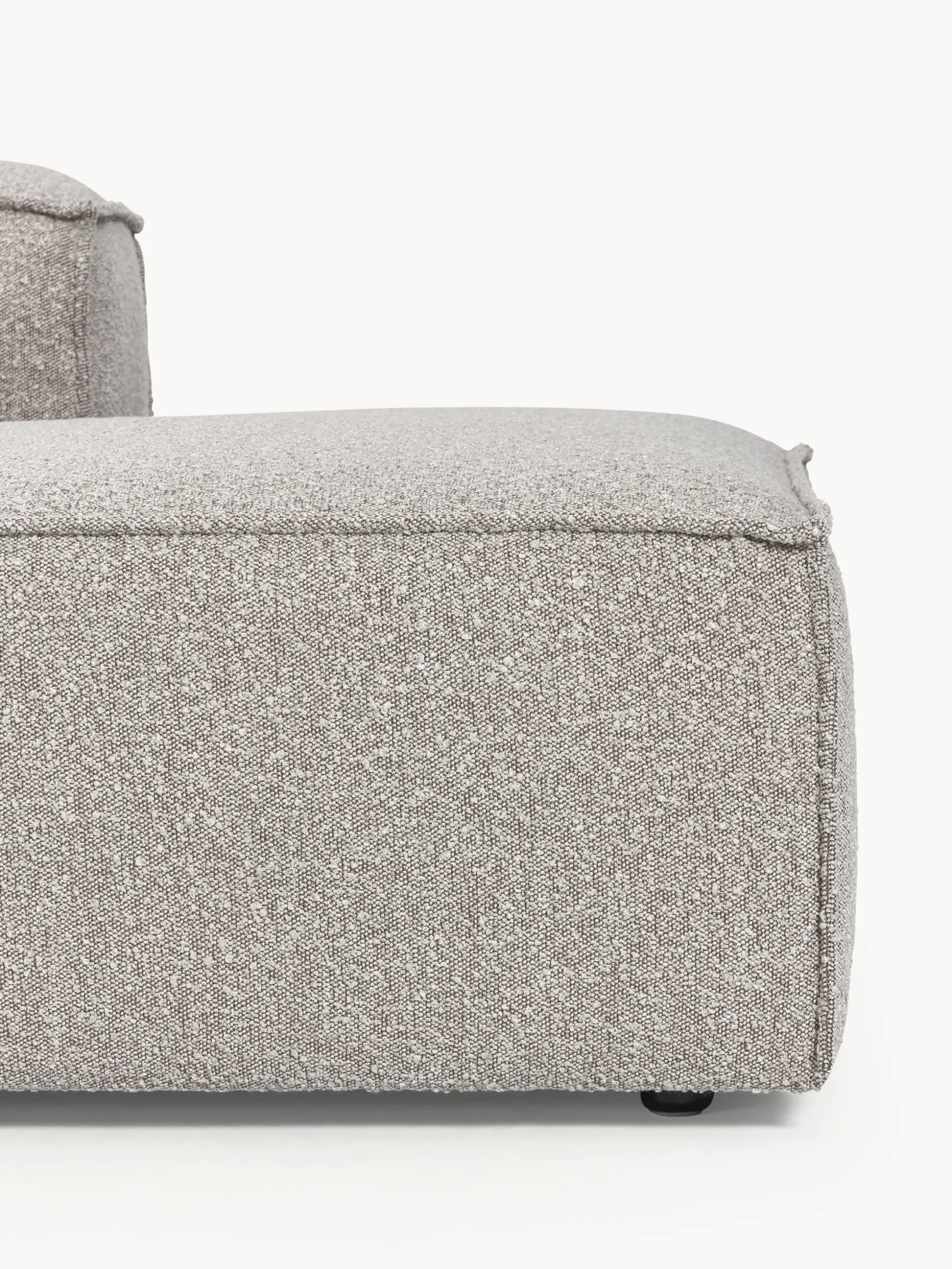 Chaise lounge componibile XL in bouclé Lennon